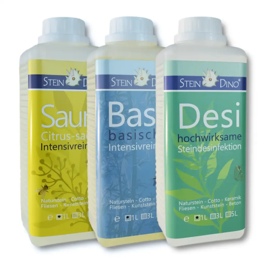SteinDino-Set-Sauro-Baso-Desi-3x1L Flasche-vorne