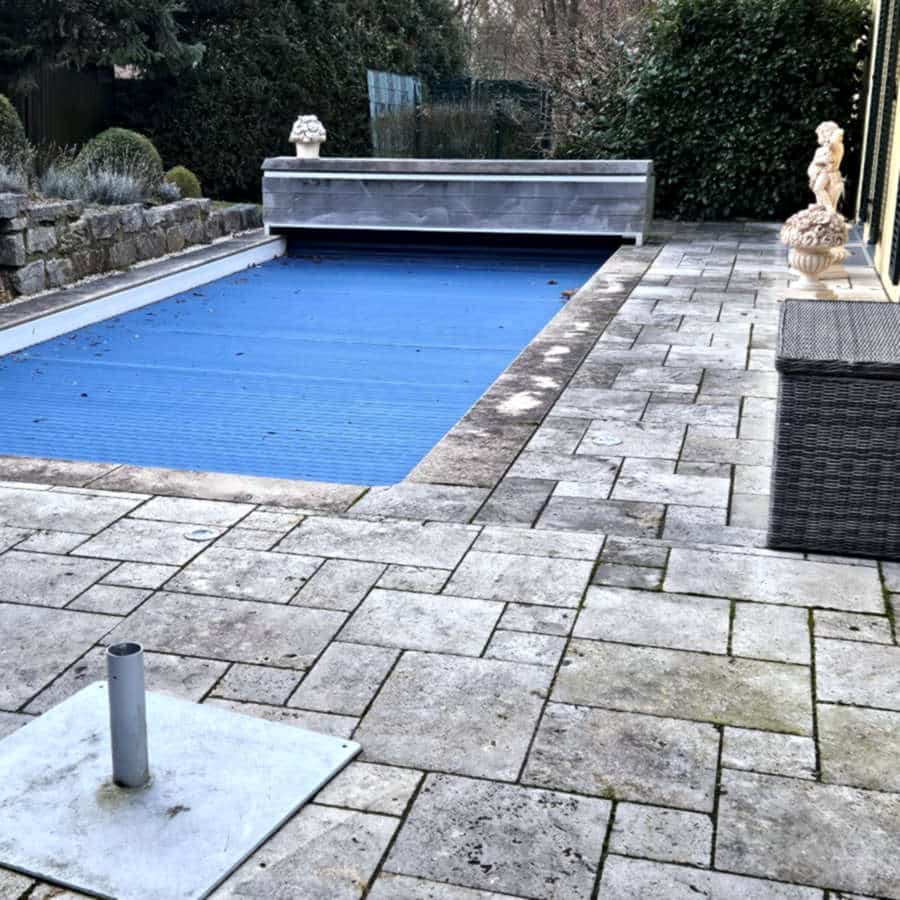 Travertin Terrasse selbst reinigen