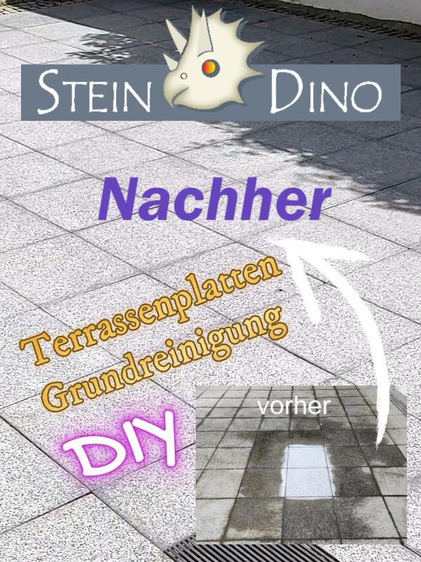Terrassenplatten (Beton) Grundreinigung