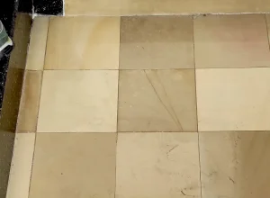 Solnhofener geschliffen poliert Grundreinigung